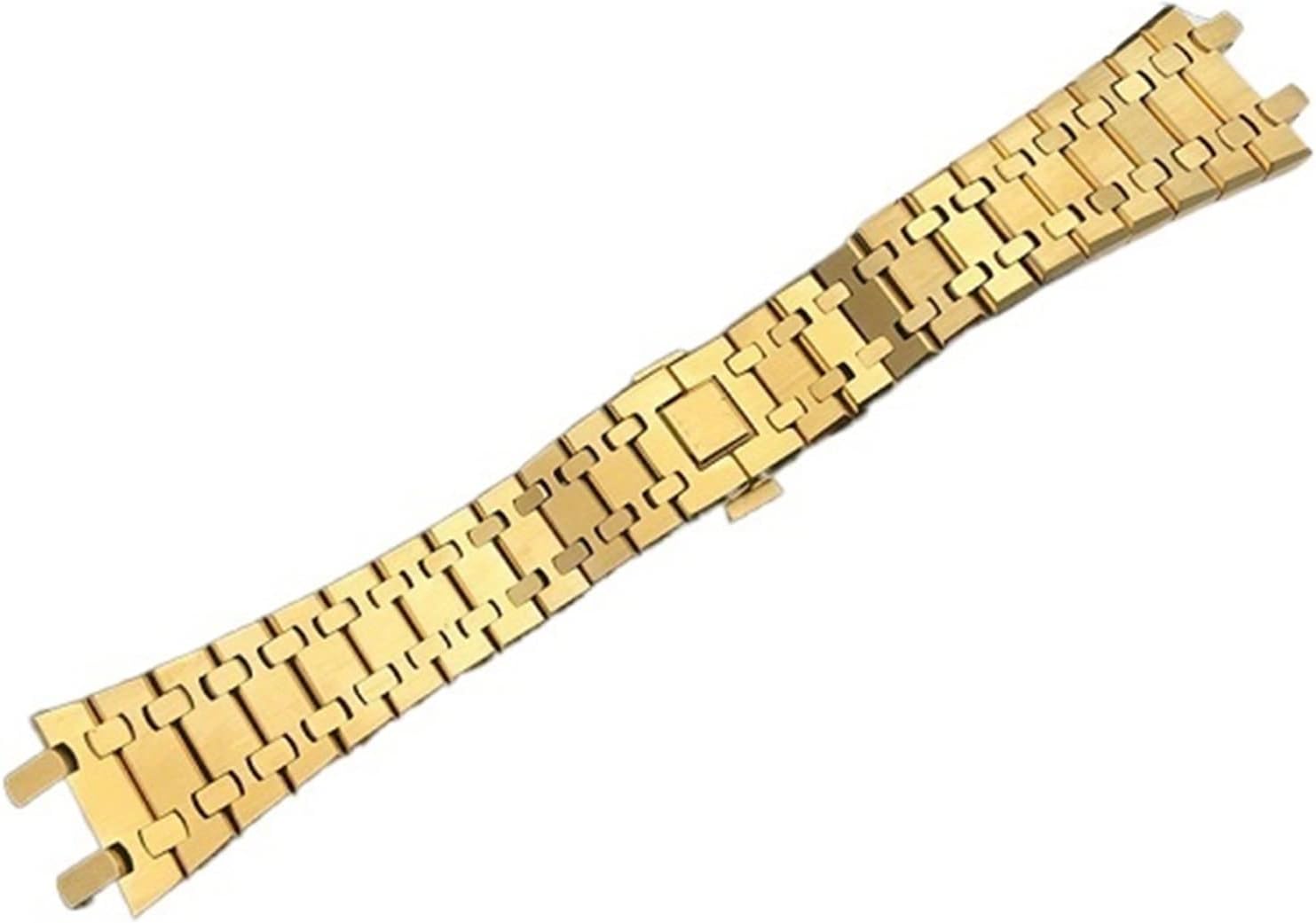 Black gold silver watchband 21mm 26mm Men women Stainless Steel Watch Band Bracelet For AP ROYAL OAK strap folding buckle