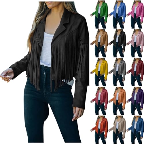 【新品未使用】Acka. fringe loose jacket 完売品 Leather Jackets for Women 2025 Fashion Faux Leather Moto