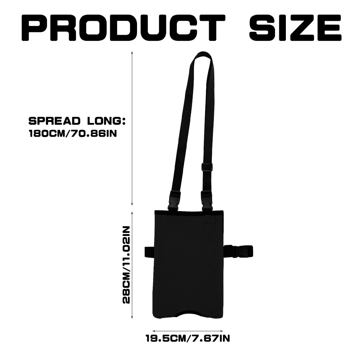 DOERDO Catheter Bag Cover, Nylon Urine Storage Container Bags Portable Bile Drainage Bag for Standard 2000ml Urine Bags, Black