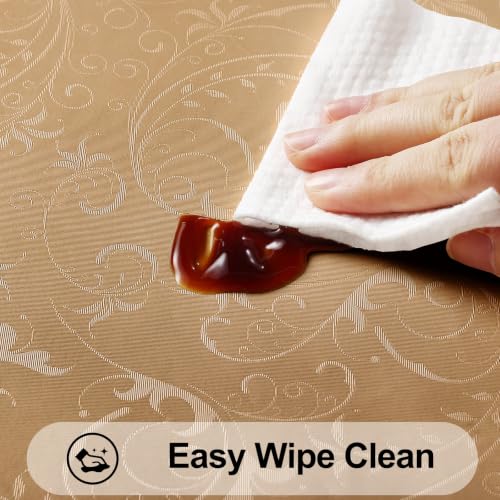 Image of Smiry Rectangle Waterproof Heavy Duty Vinyl Tablecloths, 60 x 84 Inch