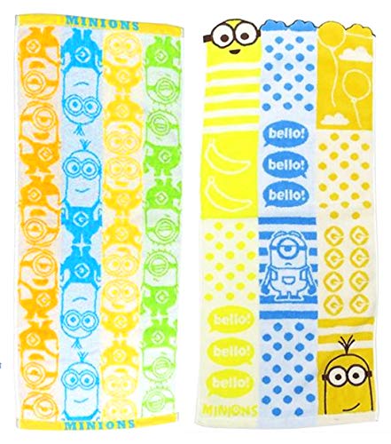 ミニオンズ フェイスタオル ２柄セット