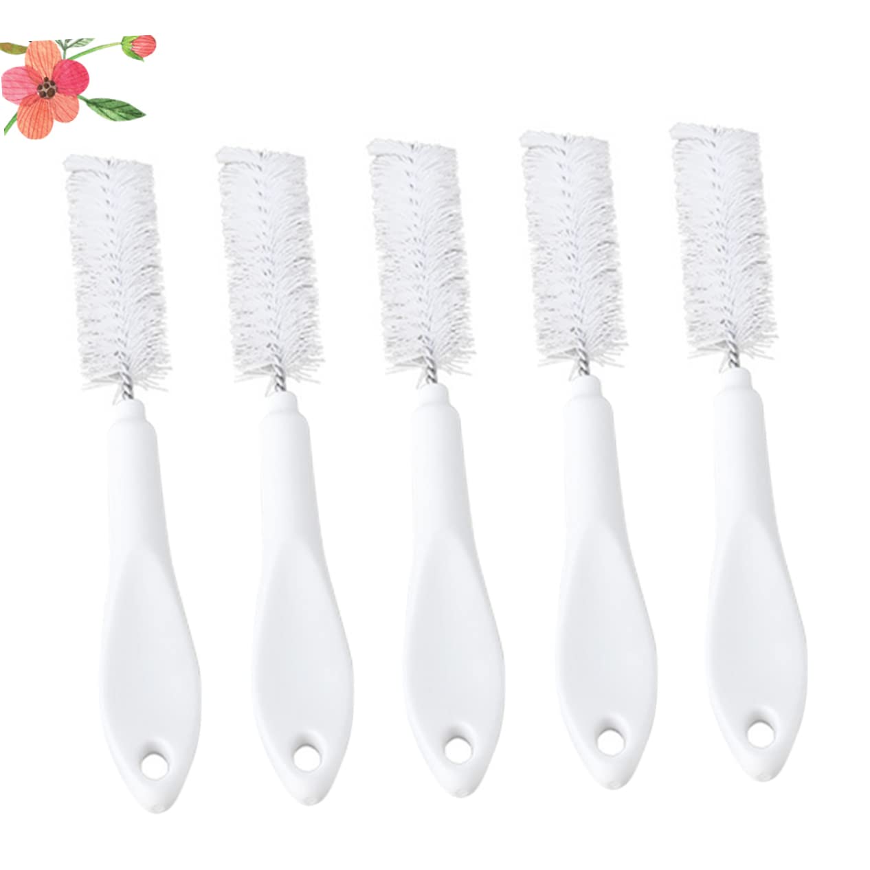 HOODANCOS Cup Brush Machine Brush 5pcs Set Dead-Zone Wall-mountable for Kitchenware