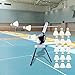Automatic Badminton Serve Machine Badminton Launcher Robot Electric Professional Sports Game Badminton Ball Tosser for Kids Beginners Adults, with 18 Badmintons
