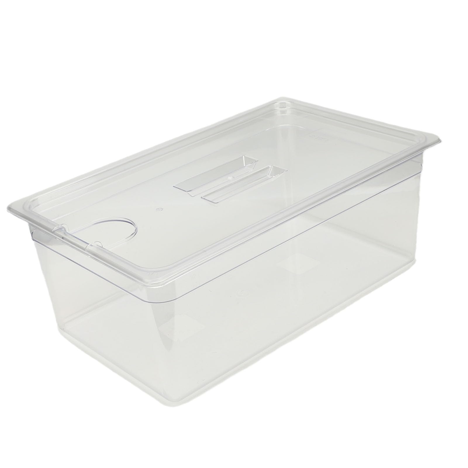 Acouto Contenedor Sous Vide de 25L, Material PP Transparente, Tanque de Agua de Cocción Lenta con Tapa para Cocinar en Casa y Preparar Comidas