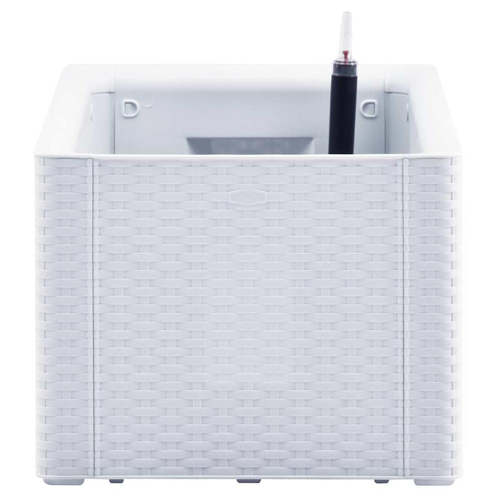 Jardinière surélevée auto-arrosage blanc 100 x 43 x 33 cm