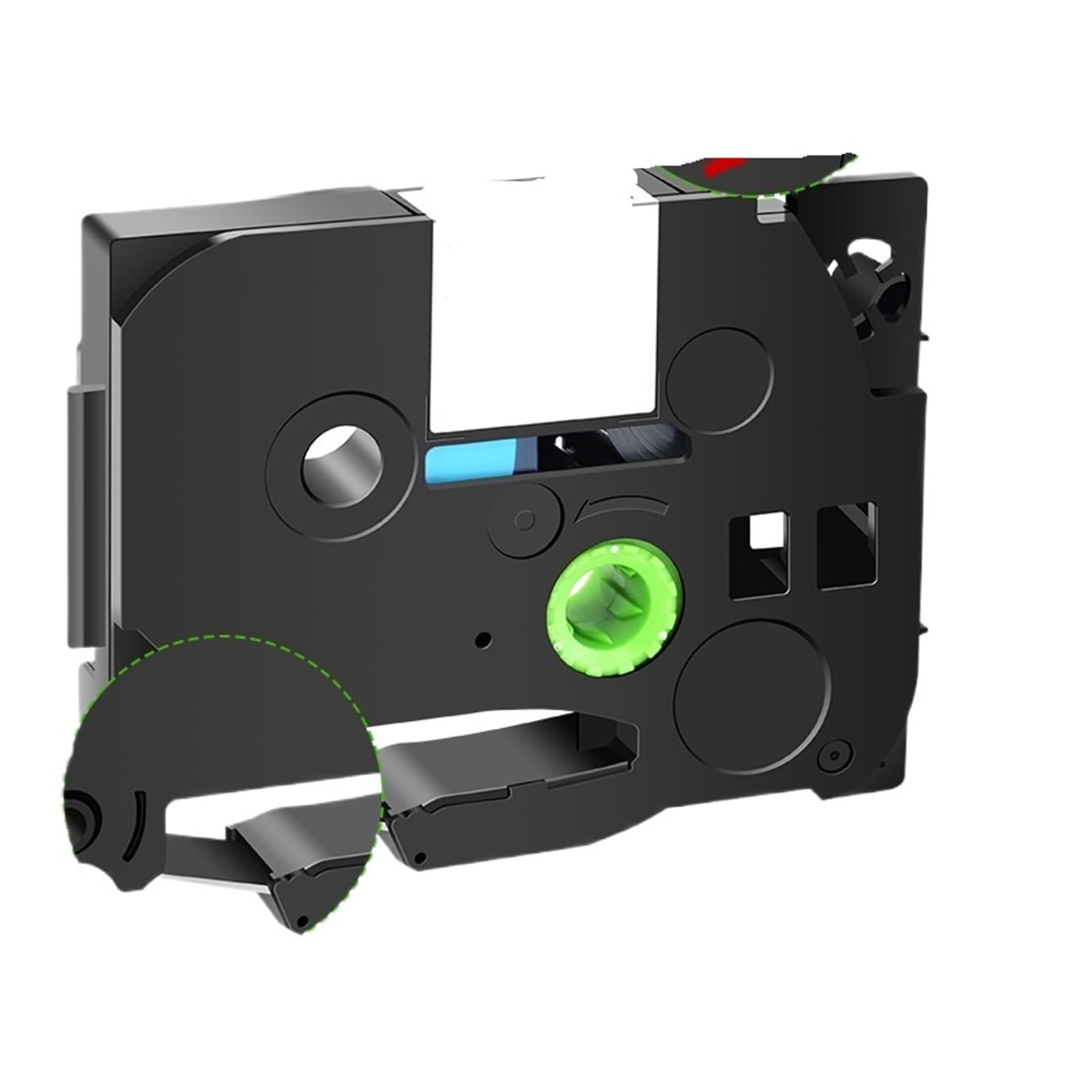 8/10 unidades de cinta laminada negra sobre blanca 12 mm TZ 231, 241, 251, 211, 631, 651, compatible con la rotuladora Brother PTouch(8PK Multicolor)