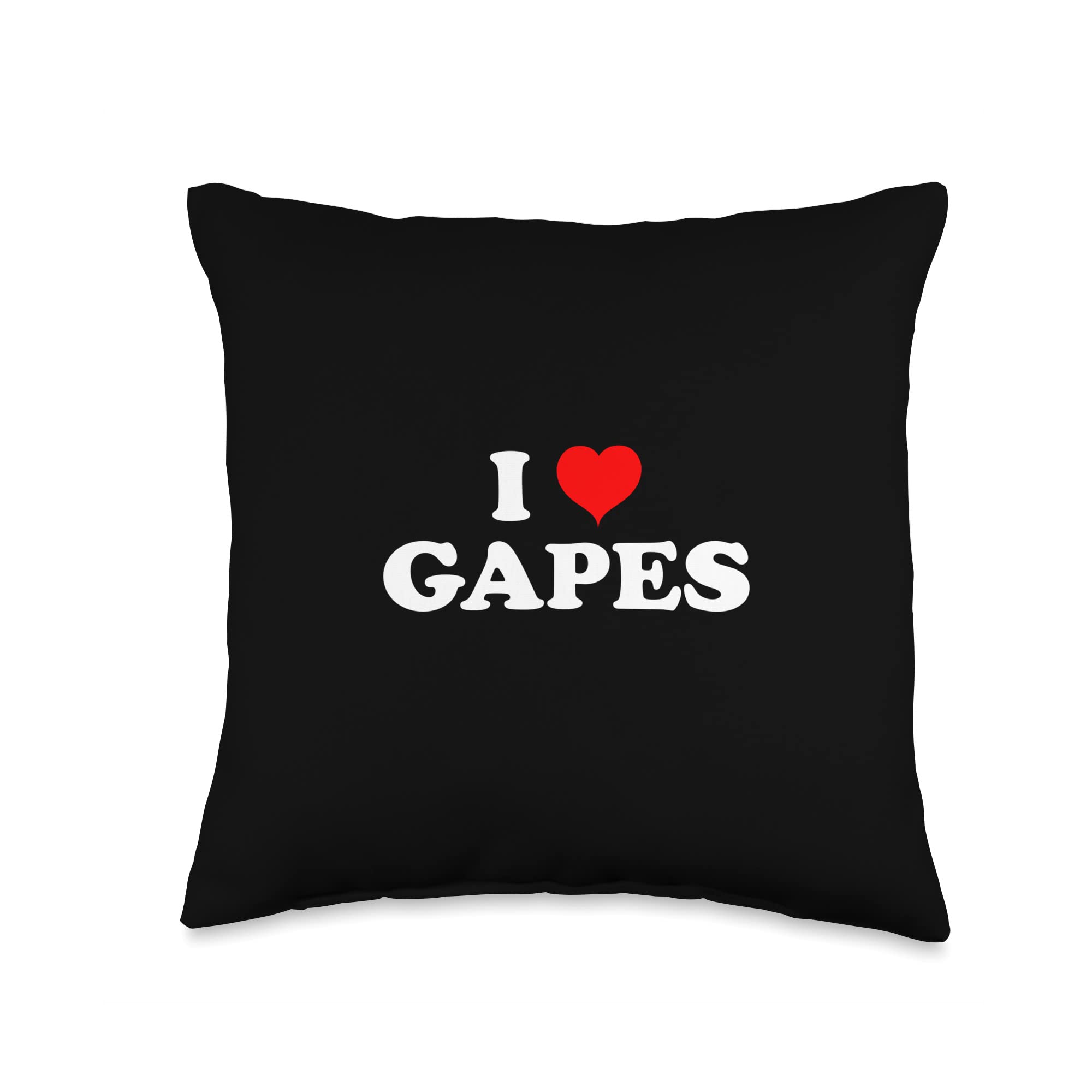 VivorrI Love, Heart Gapes Throw Pillow, 16x16, Multicolor