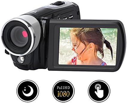 Camcorder Digital Camera Video Recorder Full HD 1080p Night Vision 24.0MP With 16x Digital Zoom 3 Inch 270° Rotation Touch Screen