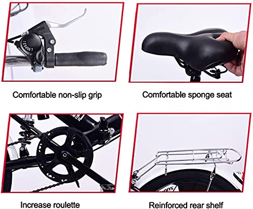 ZLYJ Bicicletta Pieghevole Freni a Disco