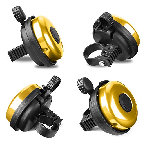 Classic Bike Bell, Aluminum Bicycle Bell, Loud Black-Right Hand Use-1 pack - Picture 15 of 253