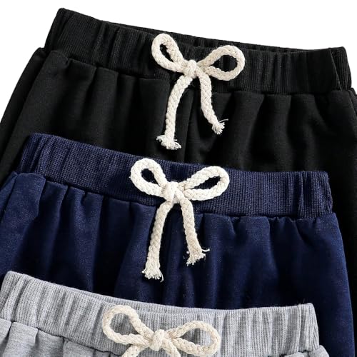 Toddler Boy Pants - 3 Pack Sweatpants Set - Dinosaur Graphic Print Toddler Jogger Pants （3-7T）4