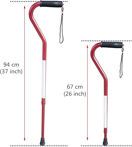 Miniatura 3 de Bastón telescópico de aluminio para ciegos, 26.4 in - 37.0 in, bastón ciego