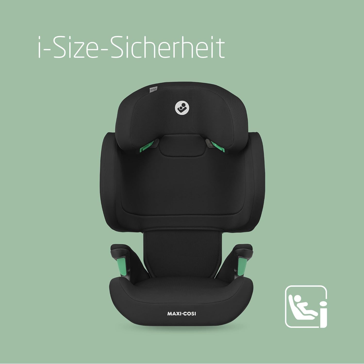 Maxi-Cosi RodiFix M i-Size Kindersitz ISOFIX G-CELL Seitenaufprallschutz 100-150 cm 3,5-12 Jahre Basic Black