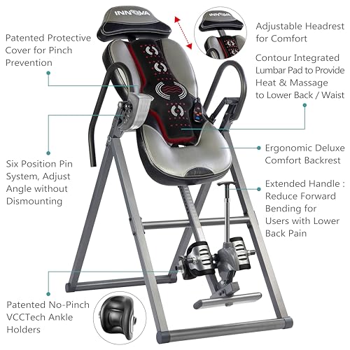 Innova Health And Fitness ITM5900 Advanced Heat And Massage Inversion Table thumb #1