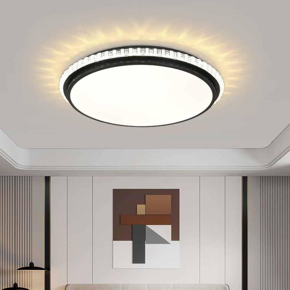 11,8 cala wpuszczana lampa sufitowa, 18 W LED 1260 lm, regulowana 3000 K-5000 K, płaskie oświetlenie do sypialni, kuchni, salonu