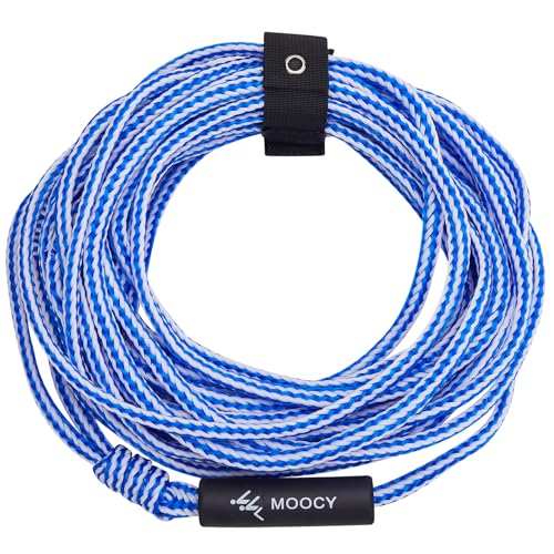 Corda da traino per barca, 3 K, 18 m, adatta per tubi gonfiabili da 1 a 3 persone, canottaggio, wakesurf, sci nautico