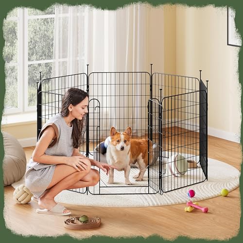 Image of Yaheetech 32in 8-Panel Expandable Dog Playpen for Puppy /Small Animals