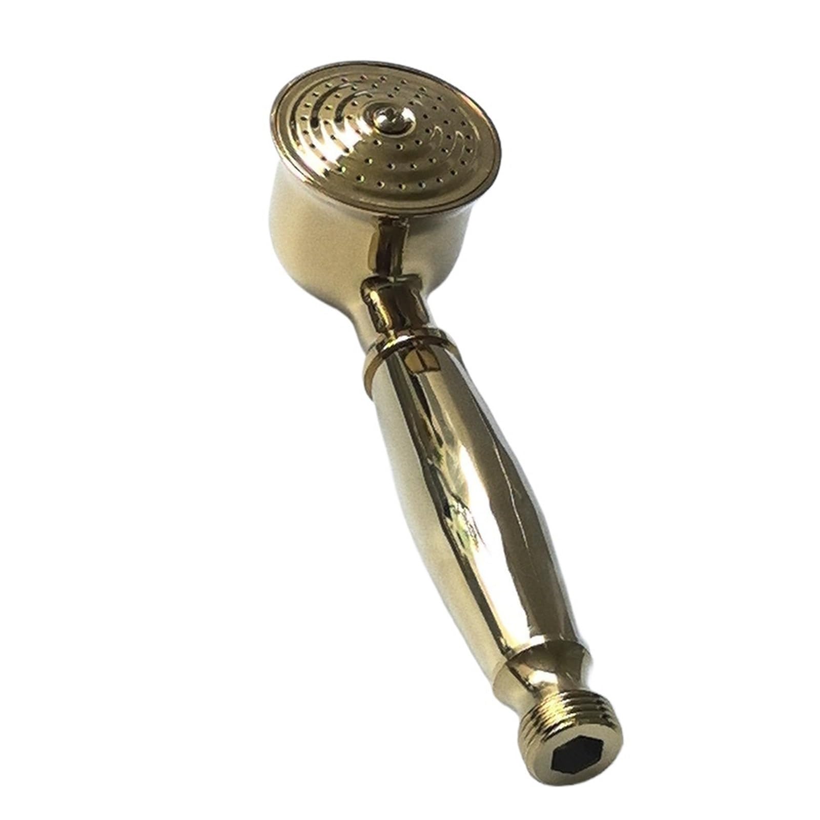Shower Head Antique Vintage Bathroom Shower Head Ceramic Brass Wall Mounted Gold Bath Faucet Sprayer Hardware Accessory Hand Showerhead(Gold)