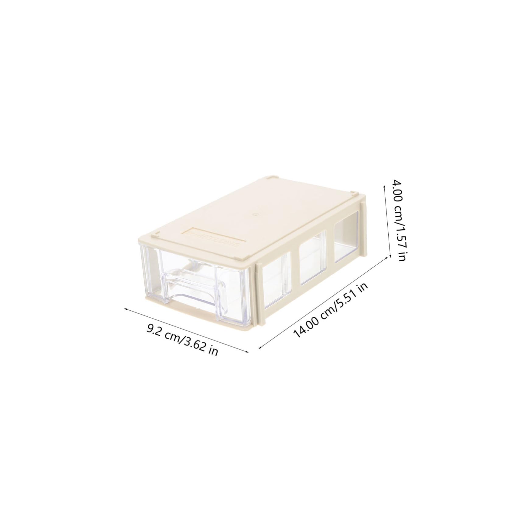 Scatola Porta Oggetti Plastica a Cassetti 20 Set Beige Hips | Divisori Inclusi, Spazio Interno Personalizzabile, per Componenti Elettronici e Bottoni