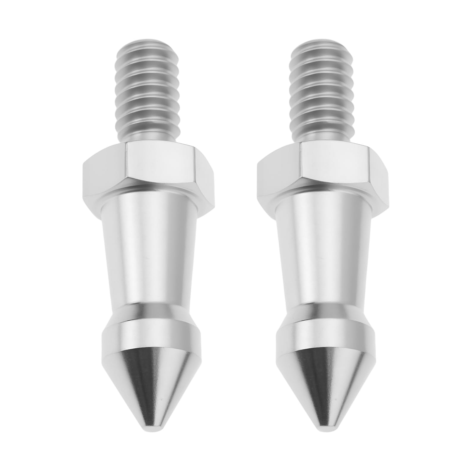 2Pcs 1/4 Inch Stainless Steel Foot Spike for Photographic Equipment 12x5x22mm