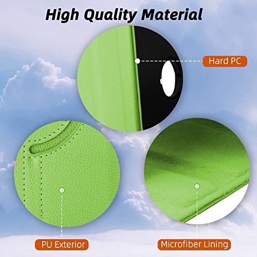 Image of TGK Rotating Cover for Samsung Galaxy Tab S9 FE 10.9 inch Tablet 360 Degree Rotating Leather Flip Case (Green)