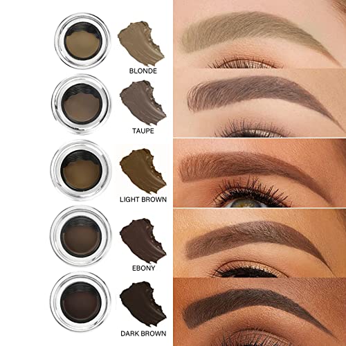 Sea-Maid Waterproof Eyebrow Pomade, Stamp Stencil Kit, Brow Color 24H Long Lasting Cream, Buildable Perfect Bushy Makeup, 12 Reusable Stencils - Blonde, 1.76 Ounce (Pack Of 1) #TOP1
