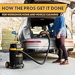 Vacmaster Professional VDK811PW 0201 8 Gallon 4.5 Peak HP Wet/Dry Vac with Self-Cleaning Filter System, 8 Gal, Black - Image 3