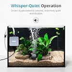 NICREW Aquarium nano silencieux Air Pompe, Aérateur Aquarium avec accessoires pour Jusqu'à 10 Réservoir de poisson Gallon, Super silencieux, 0.3 L/min, 1.5 Watts