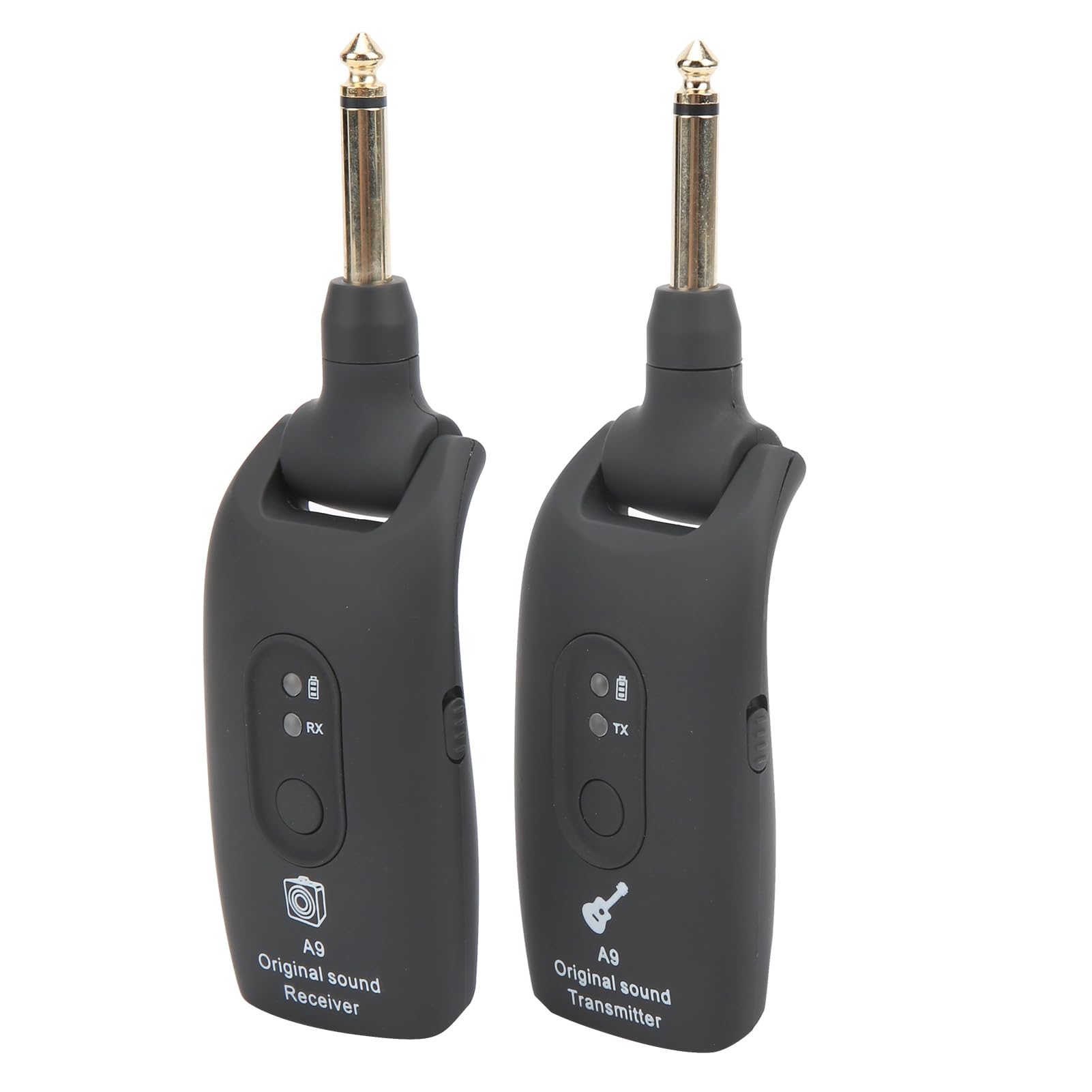 Bezprzewodowa gitara Transceiver Gitara elektryczna Akumulator Audio System bezprzewodowy Zdalny odbiór kabla gitarowego (czarny)