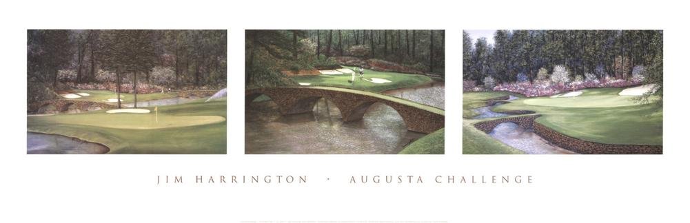 ジム・ハリントン　オーガスタ　中古　大判額装アートポスター Amazon.co.jp: Augusta Challenge アートプリントアートポスター ジム