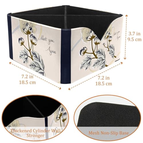 Porte-stylos rectangulaire à motif feuille et double compartiment pour bureau