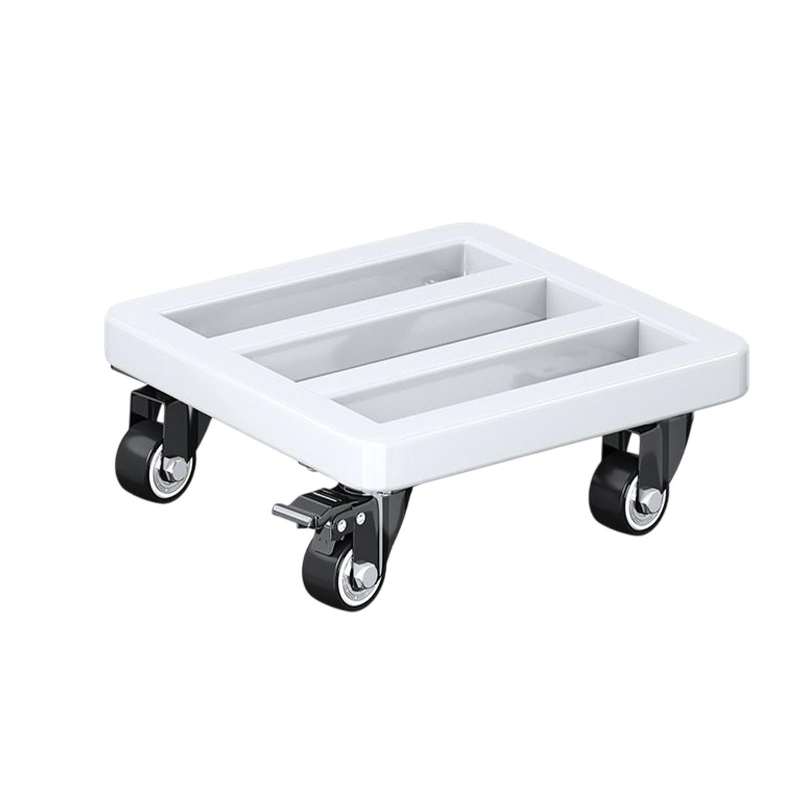 Sottovaso con Ruote Carrello Metallico da 30 cm con Ruote Piovre Girevoli