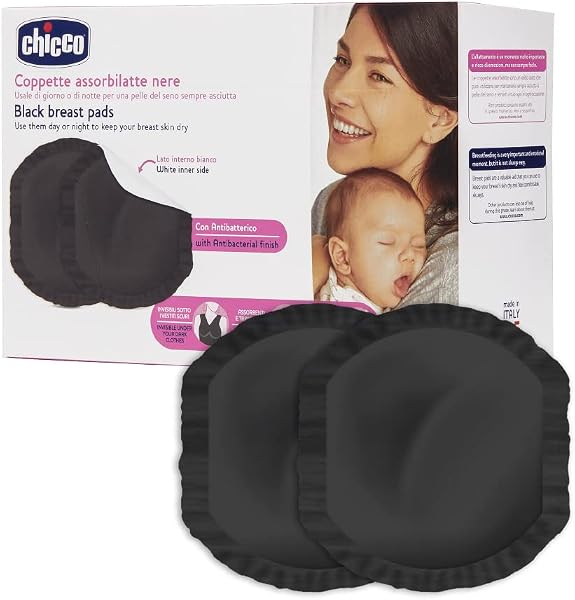 Chicco Coppette Assorbilatte Giorno e Notte, con Antibatterico, Ultra-Assorbenti, Morbide e Traspiranti, con Striscia Adesiva per Fissare le Coppette in Posizione, Design Discreto, 60 Pezzi, Bianco - 2