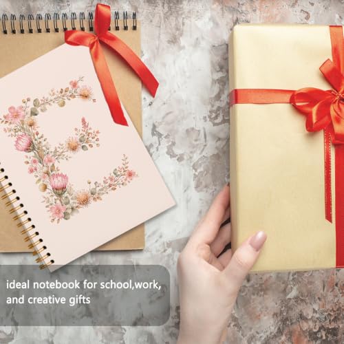Notebook letter E idée cadeau originale carnet de notes personnalisé 5.5x8.3 - 4