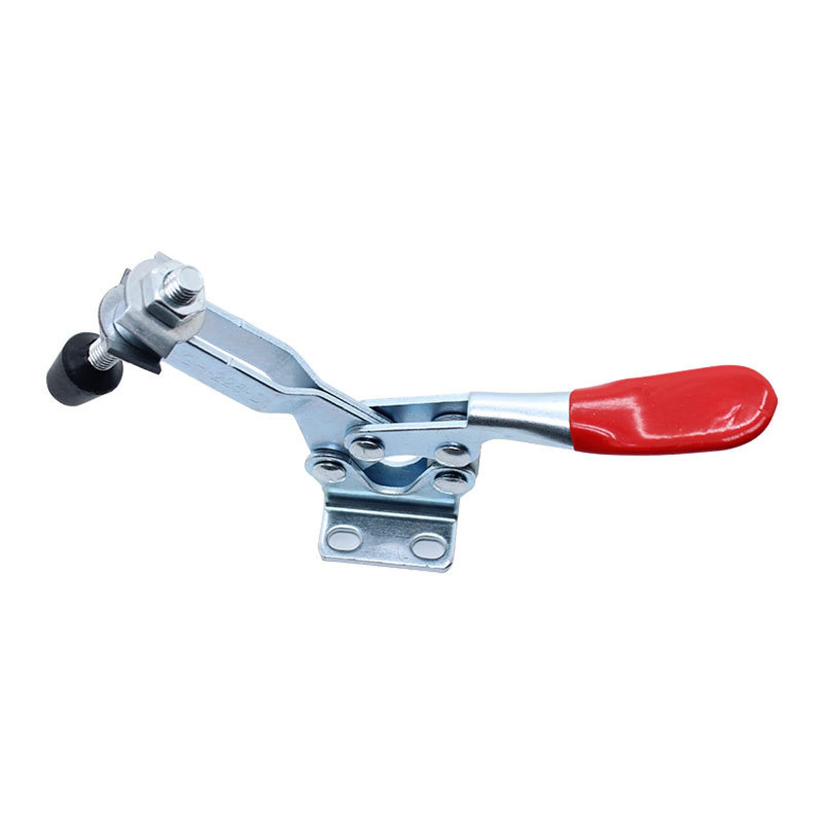2Pcs Horizontal Toggle Clamp 225D with Rubber Grip Hold Down Clamp for Woodworking Jigs and Fixtures Hold Down Clamps Woodworking