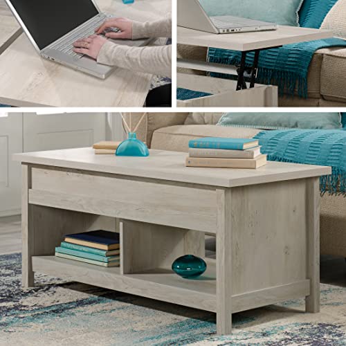 Sauder Cannery Bridge Lift Top Coffee Table, L: 43.15" X W: 19.45" X H: 19.02", Chalked Chestnut Finish #TOP5