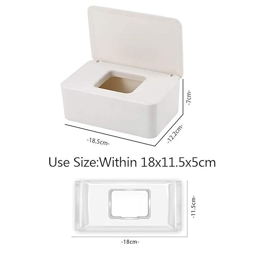 Miniatura 2 de Onebycitess Dispensador de toallitas para bebé, soporte para toallitas para bebés, mantiene los pañales frescos, antideslizante, diseño de sello de