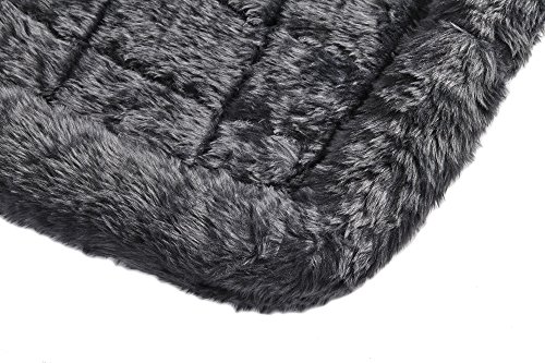 MidWest Homes for Pets QuietTime Dog Bed - Gray Faux Fur Bolster, Ultra-Soft and Machine Washable, Fits 42-Inch Crates and Carriers, for Large Breed Dogs by MidWest Homes for Pets - Used condition - Image 5