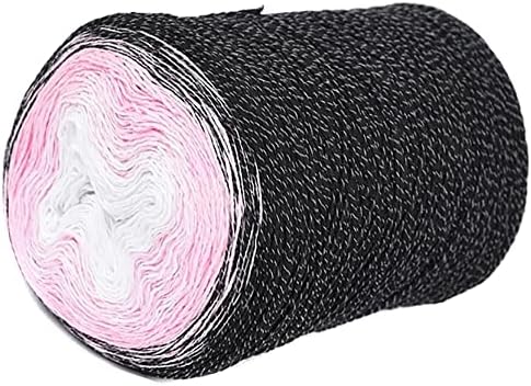 Cake Gradient Cotton Blend Yarn for Hand Knitting Crocheting Multicolor Shawl Baby Blanket Color Changing (223)