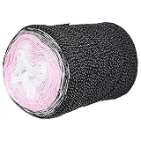 Cake Gradient Cotton Blend Yarn for Hand Knitting Crocheting Multicolor Shawl Baby Blanket Color Cha