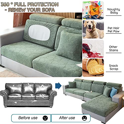 Housse de coussin extensible pour canapé sectionnel 1 2 3 4 places - 6