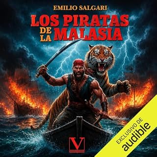 Diseño de la portada del título Los Piratas de la Malasia