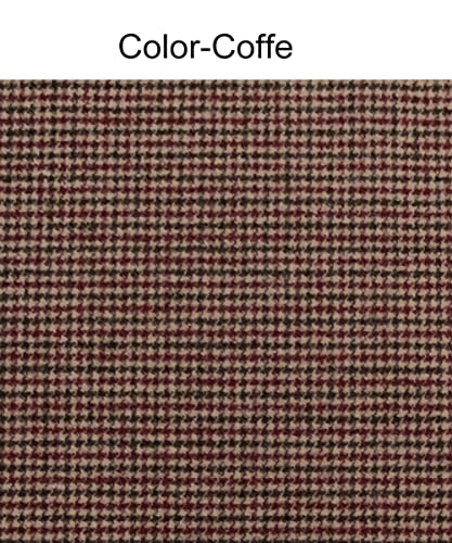 Mens Suit Plaid Double Breasted Flat 2 Piece for Wedding Suit (Blazer +Pants)3