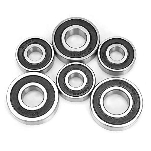 Gearbox Bearing Kit, 6PCS Transmission Gearbox Bearing Set for GY6 50/80cc Scooter Repair Accessory