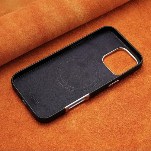 Coque antichoc iPhone 16 Plus étui magnétique cuir bleu - 5