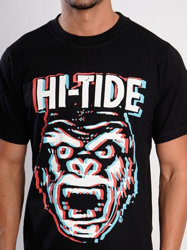 Image of BENE KLEED Men's Graphic Cotton T-Shirt | Crew Neck | Half Sleeve | Regular Fit | Black