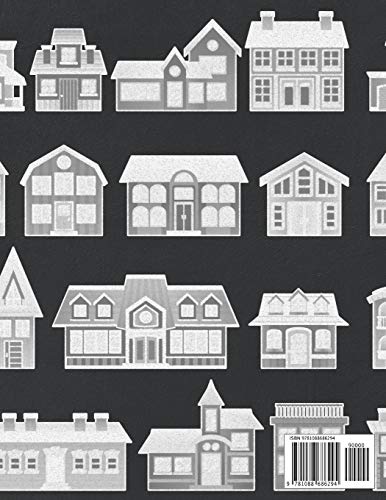 2020 Planner: Chalkboard Houses Yearly Calendar for Real Estate Agents, Community Workers, Builders, Developers & Architects - Image 2