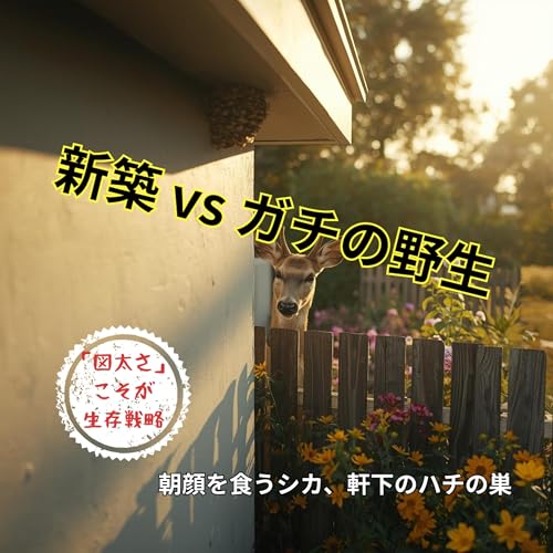 【第8回】新築を建てても、野生は一歩も引いてくれない。マダニの脅威と、朝顔を食うシカとの日常。