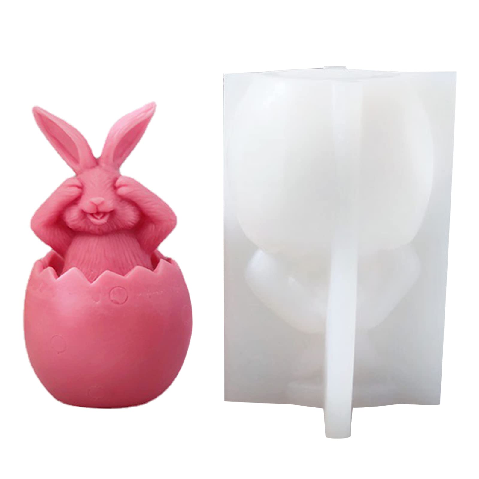 Moule silicone plâtre œuf animal mignon cuisson modelage résine