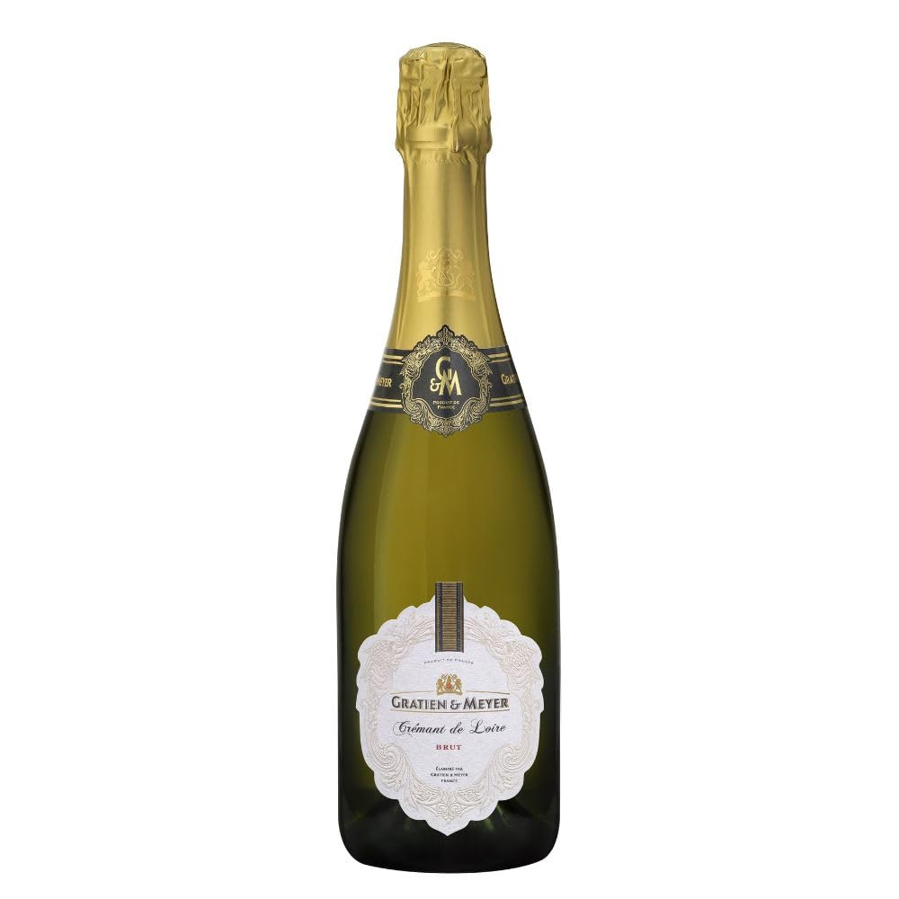 Gratien & Meyer Crémant de Loire Cuvée Diadem Brut (1 x 0,75 l) Edler Schaumwein aus Frankreich, Traditionelle Flaschengärung, Zart und leicht, auf Champagner-Niveau